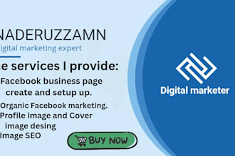 do facebook business page create and setup and image SEO