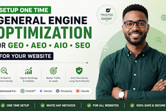 setup timely general engine chatgpt ranking or GEO aeo aio SEO for your website