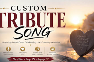 write and sing heartfelt custom tribute song with professional male voice