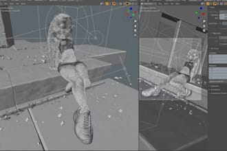rig, animate 3d character creator 4 and iclone 8, weight paint, blender, cc4