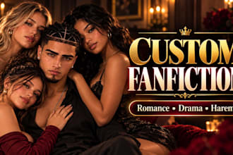 write custom fanfiction, romance, anime and original stories