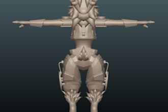 custom 3d sculpted model ready for 3d printing