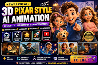 3d pixar ai animation video ai storytelling