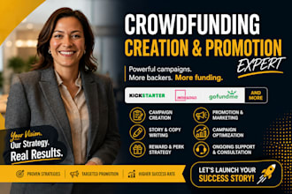 do indiegogo and kickstarter crowdfunding campaign creation and promotion