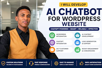 develop ai chatbot for wordpress website