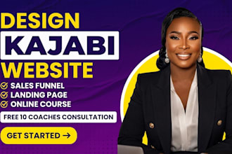 design kajabi landing page elearning website kajabi online course sales funnel