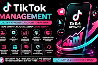 manage tiktok promotion, grow tiktok and tiktok monetization