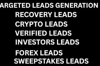 generate targeted forex leads, crypto leads verified emails investors leads