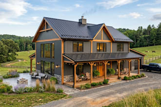 design barndominium floor plan pole barn house permit drawing elevation plan