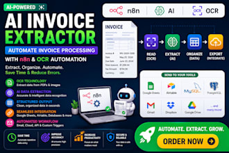automate invoice data extraction using ai and n8n and ocr