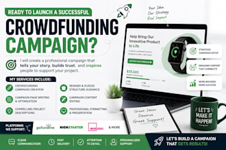 create a professional crowdfunding campaign