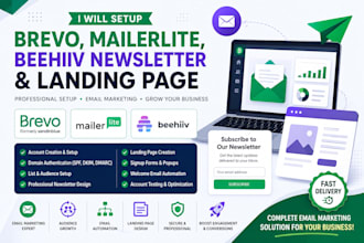 setup brevo mailerlite beehiiv newsletter brevo automation beehive landing page
