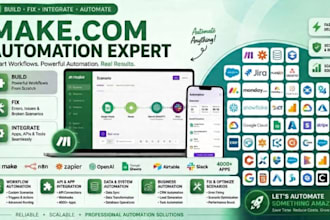 fix make automation, make com, make expert, made com, setup make com automation
