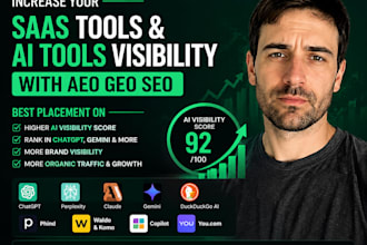 increase your saas tools and ai tools visibility with aeo GEO SEO for ai search