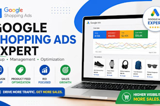 setup and manage google shopping ads campaign adwords ads manager ads expert