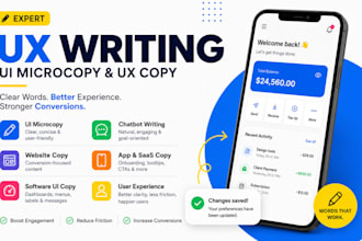 write chatbot, onboarding, gpt microcopy, and error message copy for your ai app