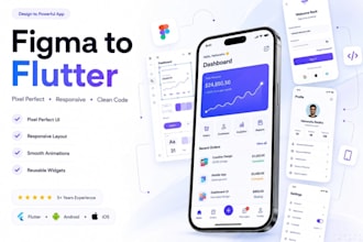 convert figma, xd or sketch design to flutter app