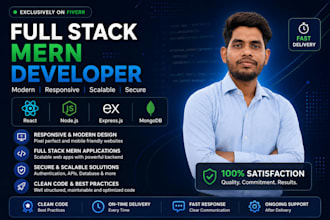 develop a modern full stack mern web application