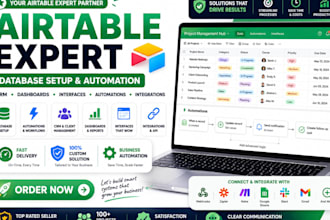 be your airtable expert for database setup airtable automation