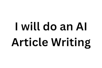 help you write ai article writing