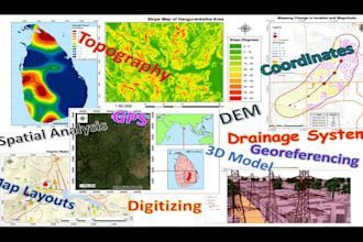 create accurate dem dsm dtm contours gis maps digitize shapefile kml kmz geojson