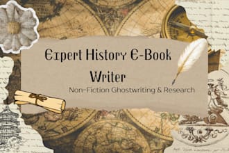be your expert history ebook ghostwriter