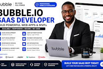 build bubble io saas web app mvp responsive no code development expert