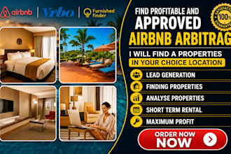 find approved airbnb arbitrage properties in USA, UK