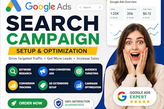 create and optimize google ads search campaigns