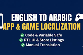 translate and localize your mobile app or game into arabic
