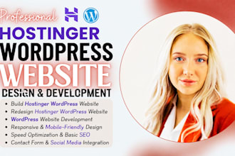 build develop hostinger wordpress redesign hostinger wordpress design hostinger