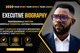 write an executive biography that showcases your leadership