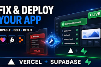 fix and deploy your lovable bolt replit or supabase app