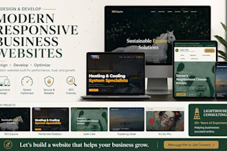 design and develop a modern responsive business website