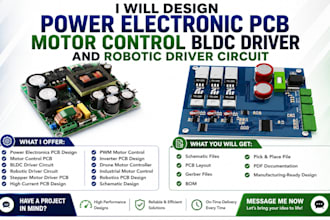 design power electronic pcb motor control bldc driver and robotic driver circuit