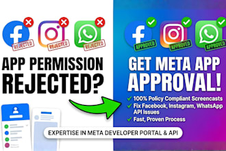 fix facebook app review rejection and get meta permissions approved