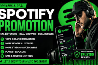 do organic spotify promotion, spotify playlist and spotify streams