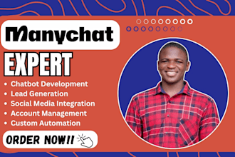 do manychat for social media ai chatbot lead generation with many chat make com