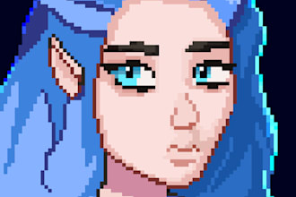 do pixel art portraits