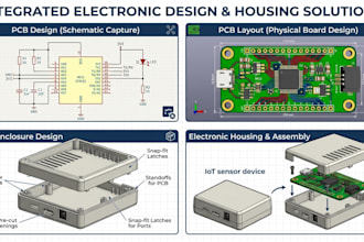 design pcb enclosure, pcb design, pcb layout and electronic housing