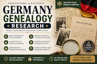 do accurate germany genealogy research, family tree and ancestry records
