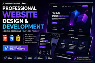 design and develop a custom HTML CSS javascript website
