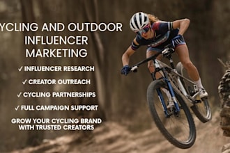 recruit cycling and outdoor adventure influencers for your brand