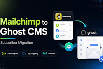 migrate mailchimp subscribers import and email lists to ghost cms newsletter