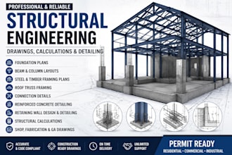 do structural drawings, calculations, foundation plan, framing, and permit plans