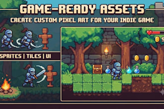 create custom pixel art character  tilemaps, and assets for your indie game