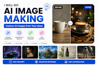 generate custom ai images, ai art, and product visuals