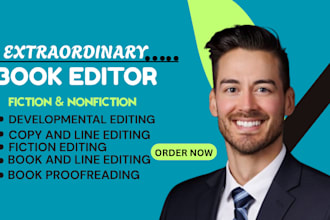 expertly developmental and line edit your fiction manuscript