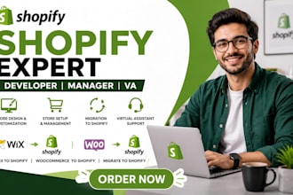 be shopify developer, shopify manager, wix to shopify, woocommerce to shopify