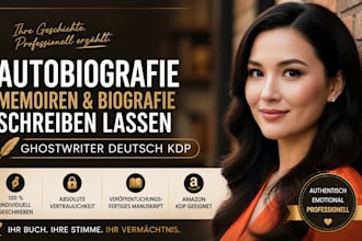 autobiografie memoiren biografie buch schreiben lassen ghostwriter deutsch KDP